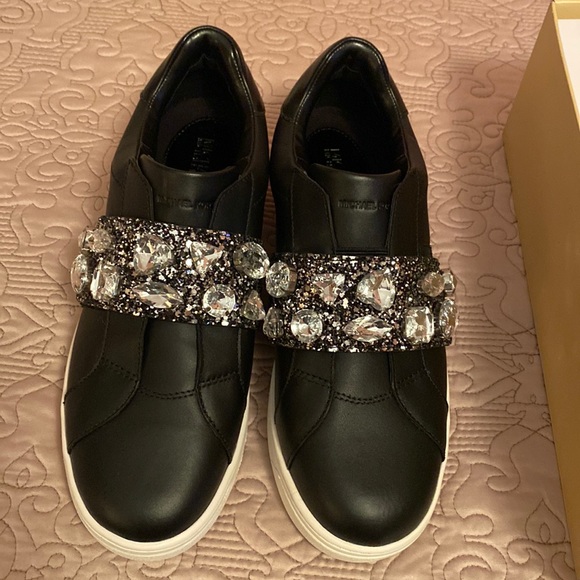 Michael Kors Shoes - Michael Kors Kenna Leather Studded Sneakers Size 9.5